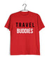 Wanderlust Travel Travel Travel Buddies Custom Printed Graphic Design T-Shirt for Women